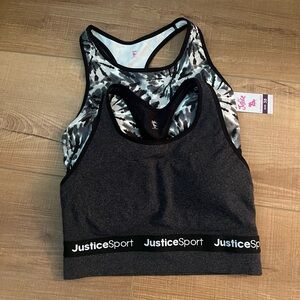 New sports bras, 2 pk